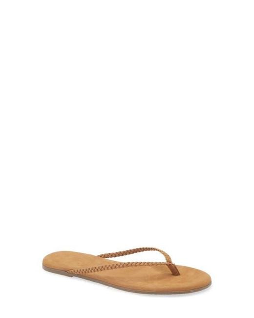 TKEES Natural Lily Braid Flip Flop
