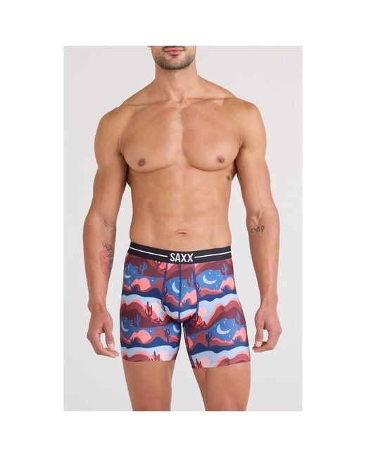 Saxx Underwear Co. Blue Volt Breathable Sim Fit Mesh Boxer Briefs for men