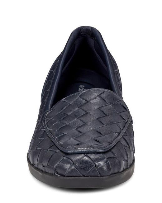 Easy Spirit Blue Devit Woven Apron Toe Flat