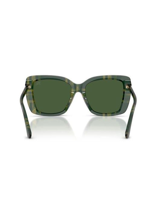 Burberry Green 54Mm Square Sunglasses
