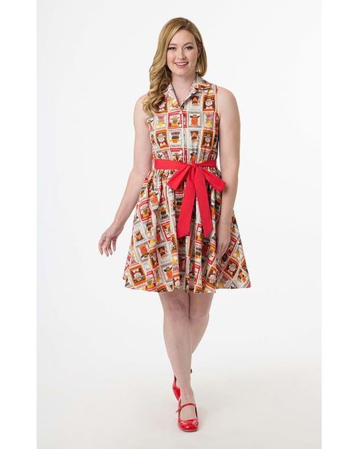 Smak Parlour Red Sleeveless Flare Dress