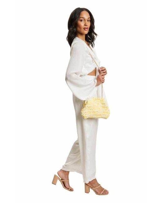 Moda Luxe Metallic Raya Clutch