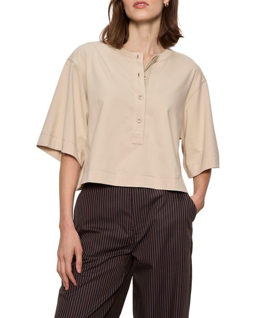 Sanctuary Natural Freya Placket Top