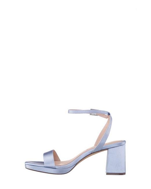 Nina White Bergen Ankle Strap Sandal