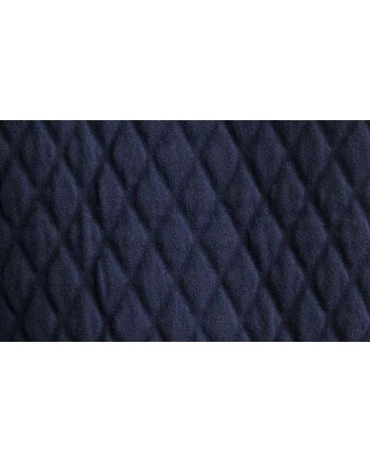 Thom Browne Blue 4-Bar Quilted Virgin Wool Blend Jacket