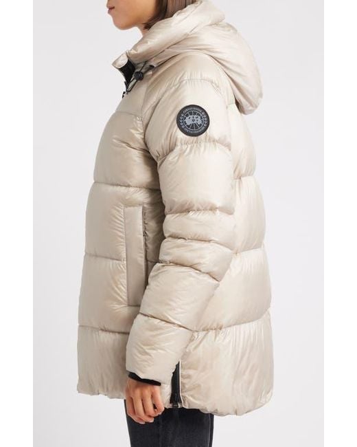 Canada Goose Natural Cypress Water Repellent Packable 750 Fill Power Down Puffer Jacket