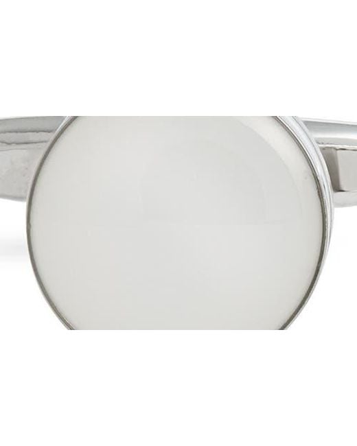 Eterna White Ollie Cuff Links for men
