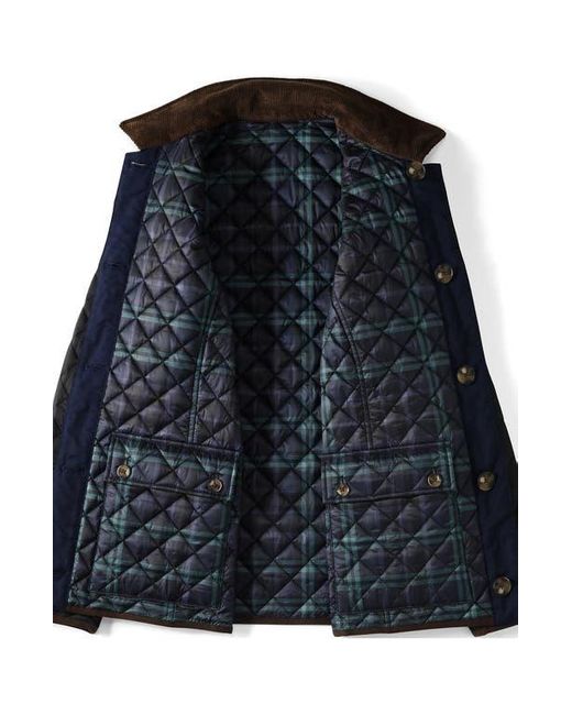 Lands' End Black Reversible Barn Quilted Jacket
