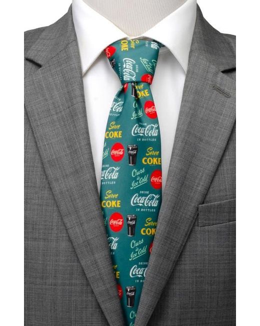 Cufflinks Inc. Green Coca-Cola Tie for men