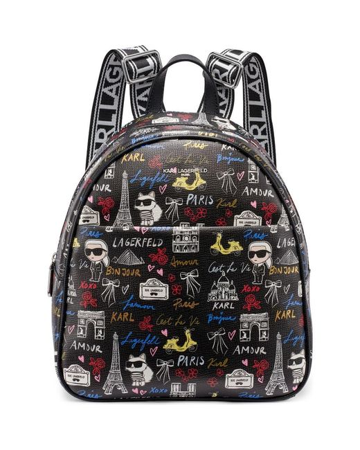 KARL LAGERFELD Maybelle Backpack in Black | Lyst display picture 3