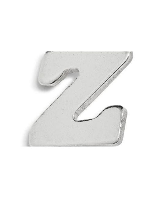 Nashelle White Initial Charm