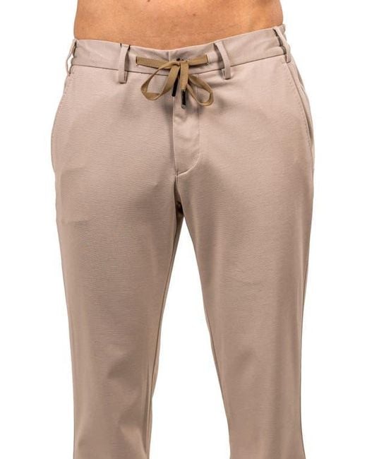 Maceoo Brown Ascension Drawstring Pants for men