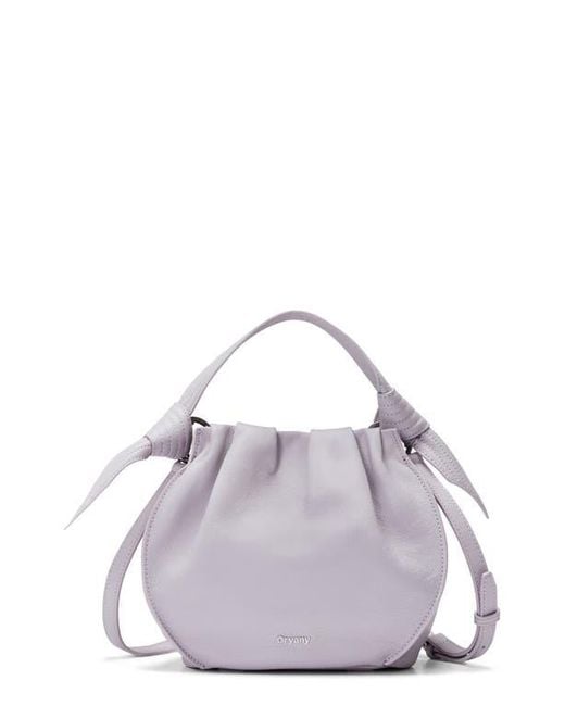 orYANY Purple Selena Leather Bucket Bag