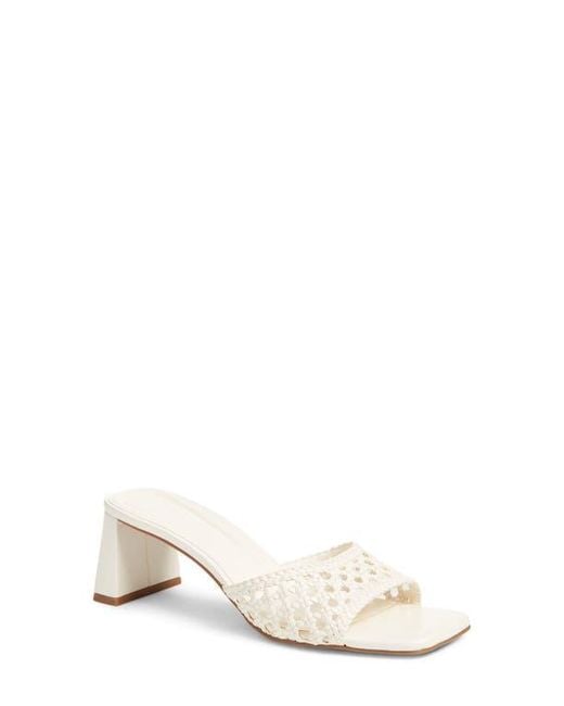Open Edit White Jaydin Slide Sandal