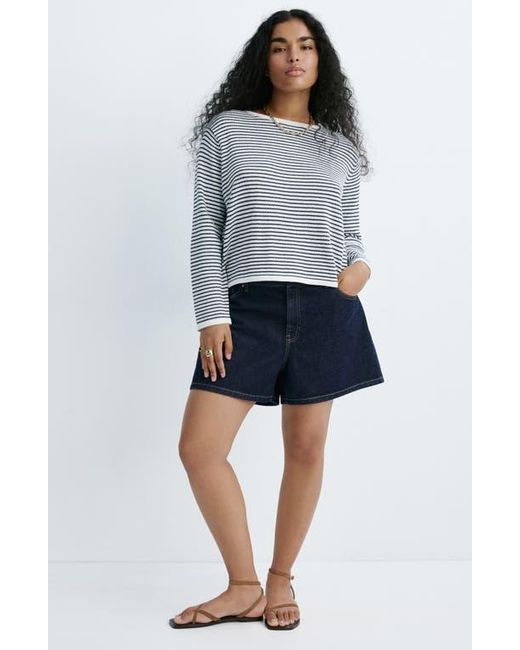 Mango Purple Stripe Sweater