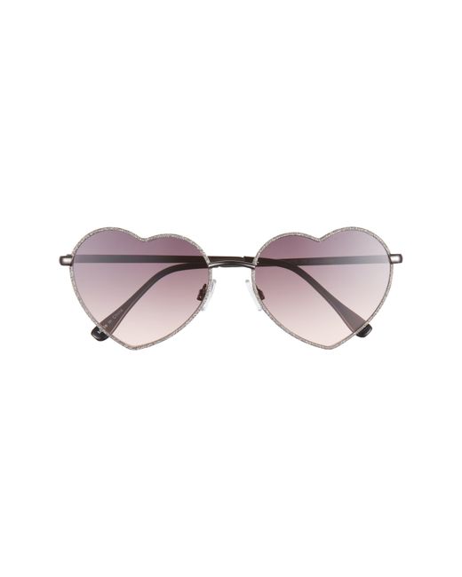 BP. Gray 53mm Gradient Heart Sunglasses