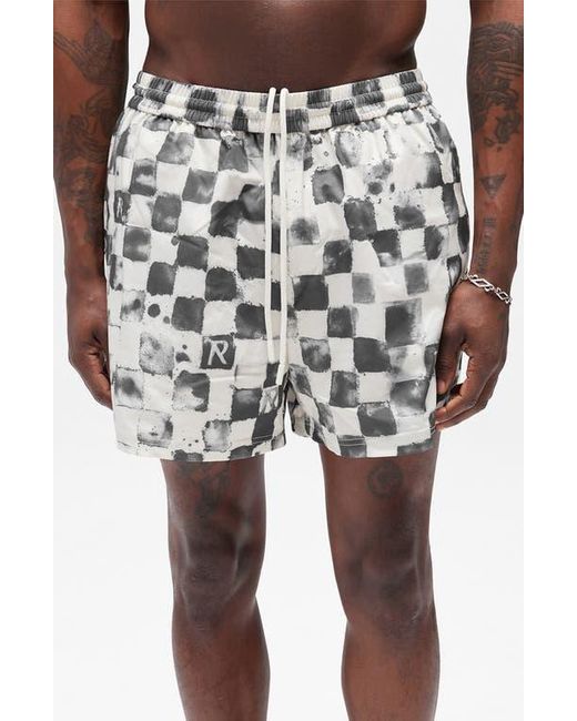 Represent Multicolor Poolside Check Swim Trunks for men