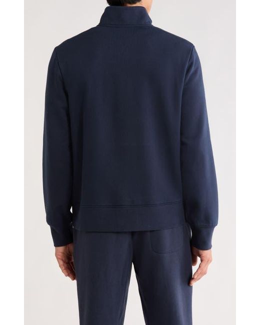 Zella Blue Vital Fleece Quarter Zip Pullover for men