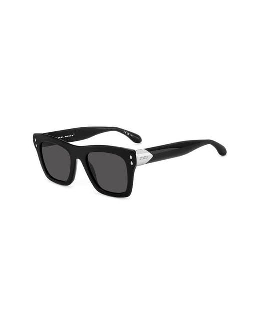 Isabel Marant Black 51Mm Rectangular Sunglasses