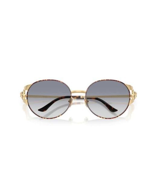 Versace Blue 54Mm Round Sunglasses