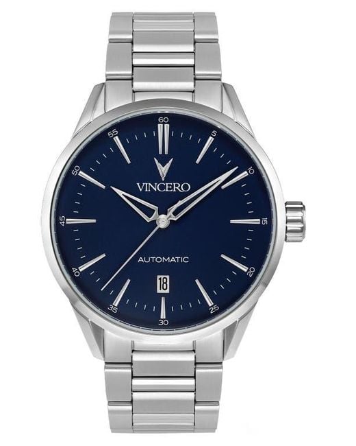 Vincero Gray Icon Automatic Bracelet Watch, 41Mm for men