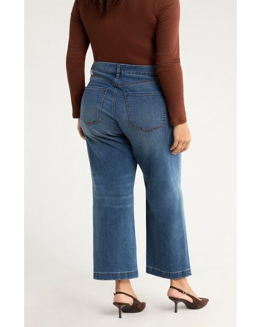 Kut From The Kloth Blue Meg High Waist Ankle Wide Leg Jeans