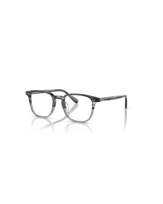 Oliver Peoples Gray 48Mm Rectangle Optical Glasses for men
