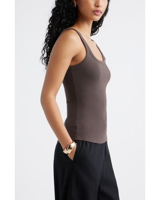 Open Edit Brown Rib Tank