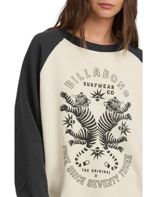 Billabong Natural Emmers Raglan Sleeve T-Shirt