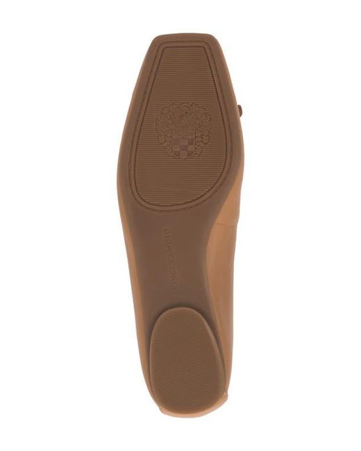Vince Camuto Brown Virna Square Toe Flat