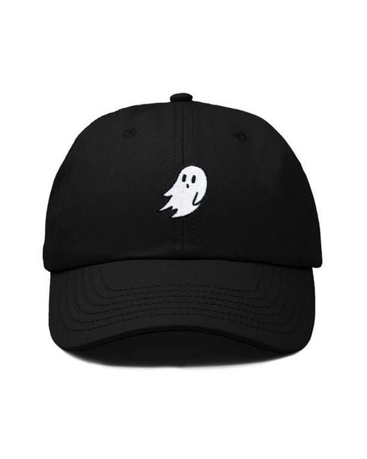 Alix Black Ghost Embroidered Low Crown Cap