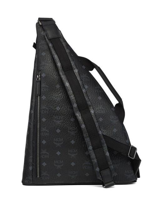 MCM Black Medium Aren Sling for men