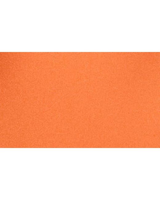 MILLY Orange Betsy Gloss Bandeau One-Piece Swimsuit