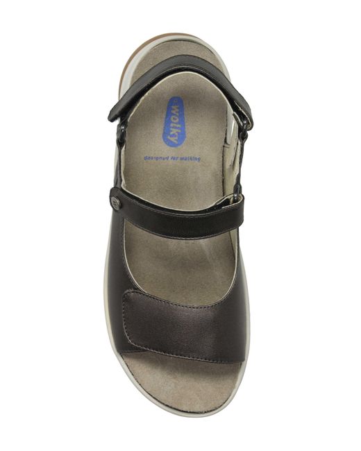 Wolky White Adura Slingback Platform Sandal