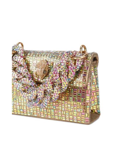 Kurt Geiger Pink Mini Kensington Bejeweled Crossbody Bag