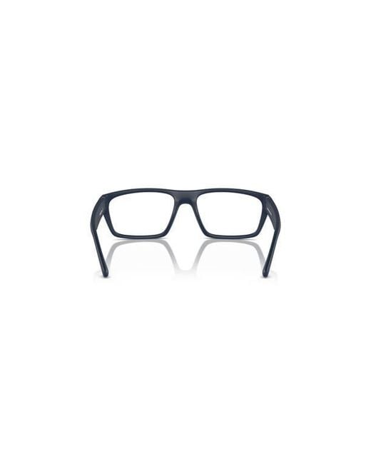 Arnette Blue 56Mm Rectangle Optical Glasses for men
