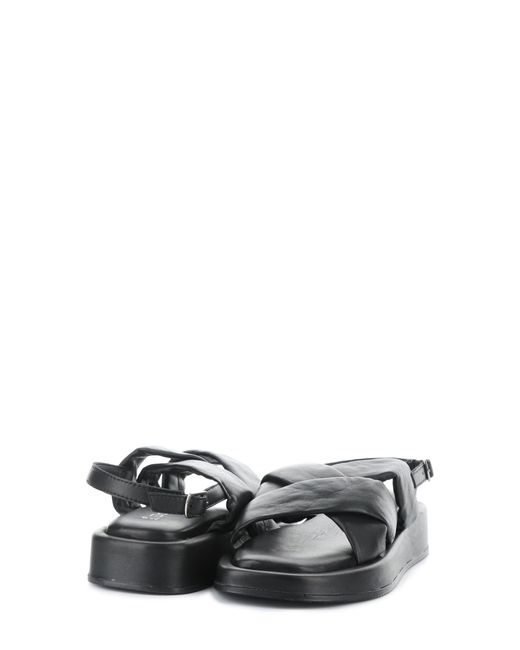 Bos. & Co. White Blitz Slingback Platform Sandal