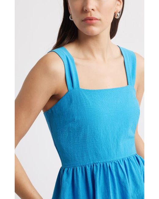 Caslon Blue Woven Midi Sundress