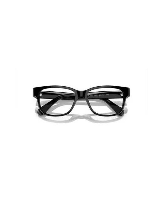 Swarovski Black 54Mm Rectangle Optical Glasses