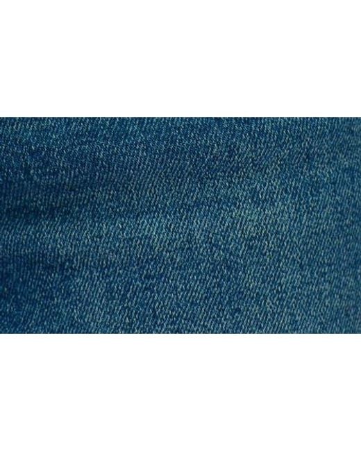 Bayeas Blue High Waist Straight Leg Jeans