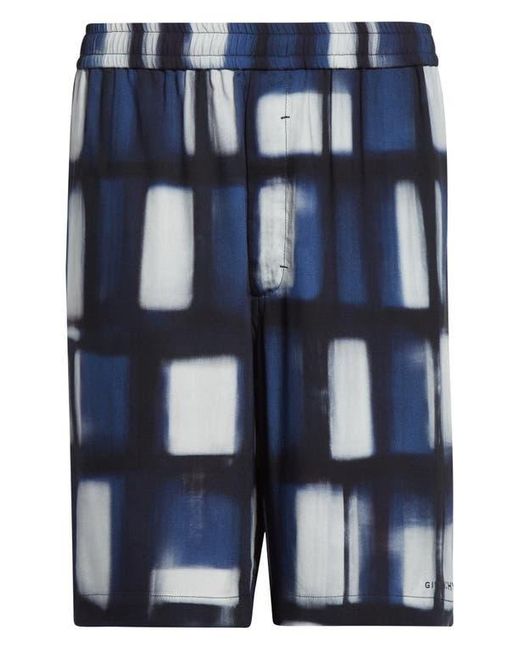 Givenchy Blue Afternoon Light Print Elastic Waist Bermuda Shorts for men