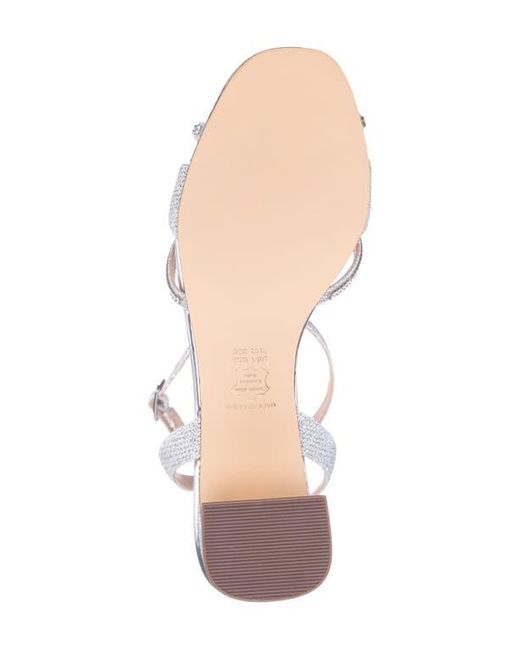 Nina White Bracha Ankle Strap Sandal