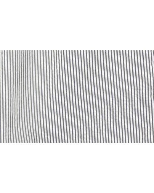 AG Jeans Gray Cipher Slim Fit Stripe Seersucker Chino Shorts for men