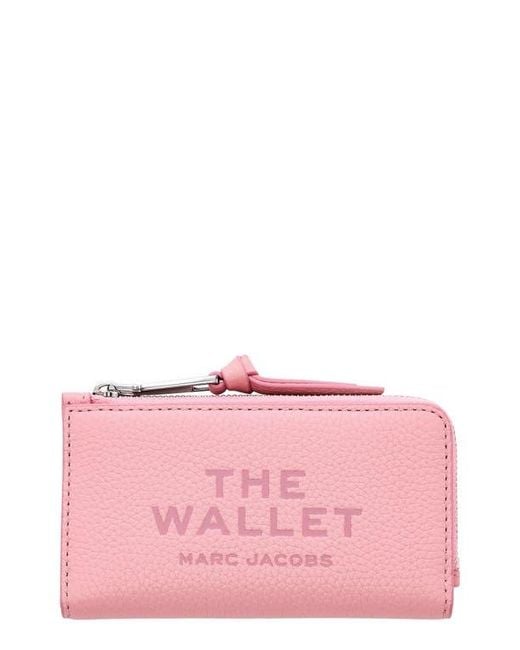 Marc Jacobs Pink The Medium Flat Leather Wallet