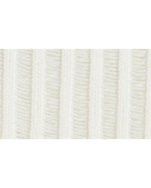 BP. White Open Stitch Crop Sweater