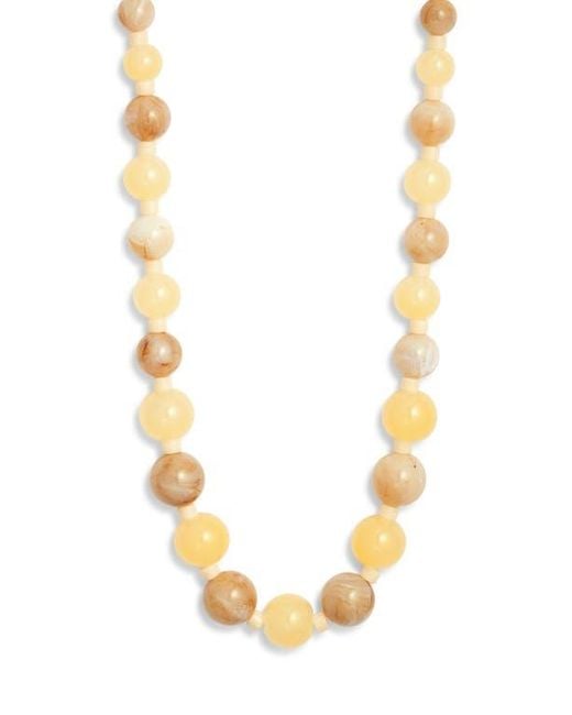 Nordstrom Metallic Graduated Beaded Necklace
