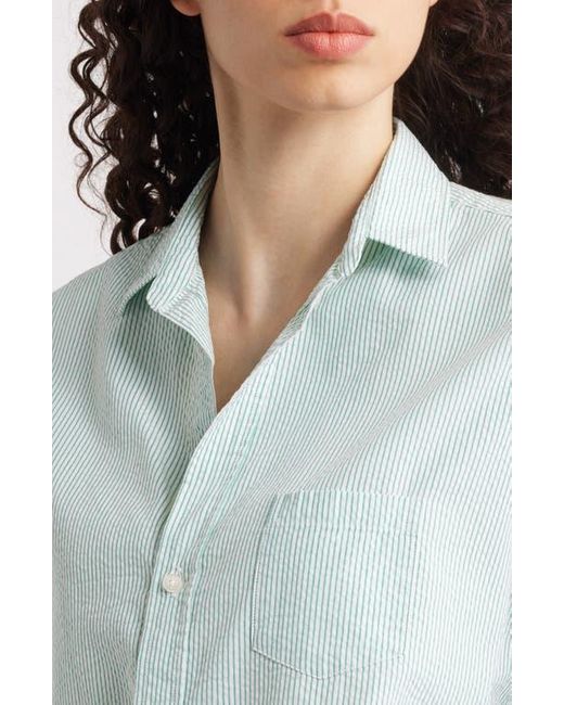 Frank & Eileen Blue Eileen Stripe Relaxed Button-Up Shirt