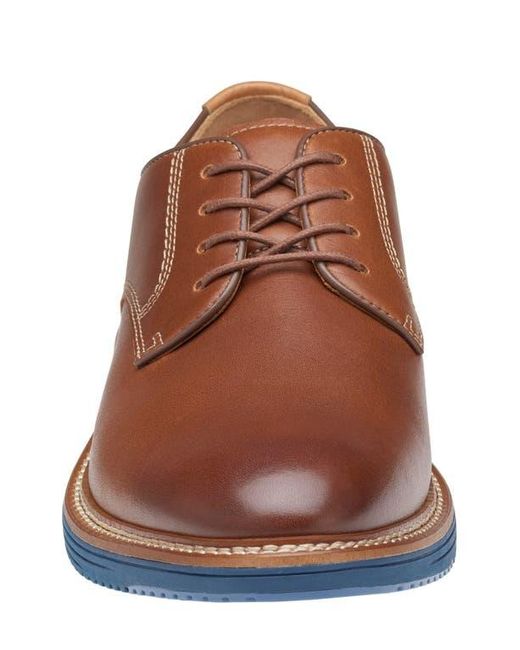 Johnston & Murphy Brown Upton Plain Toe Derby for men