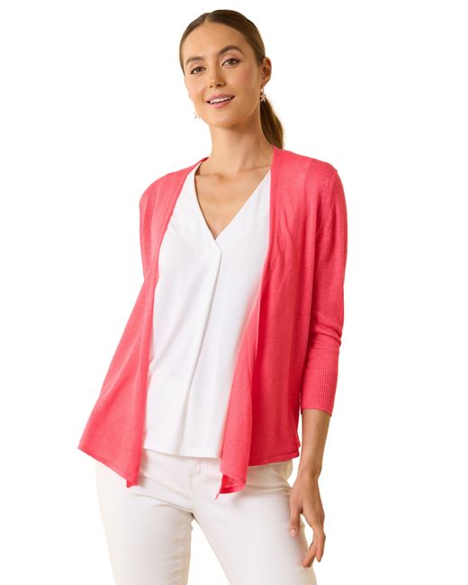 Tommy Bahama Red Addison Linen Blend Cardigan