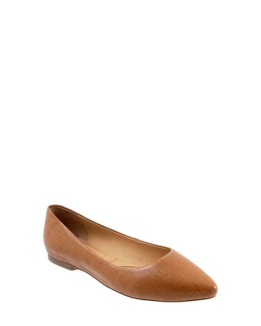 Trotters Brown Estee Ballet Flat